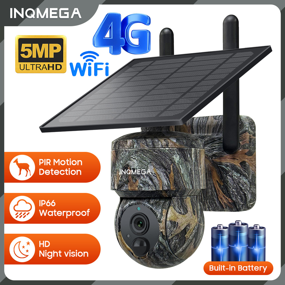 Hunting Outdoor Camera - INQMEGA 5MP 4G / WIFI Solar
