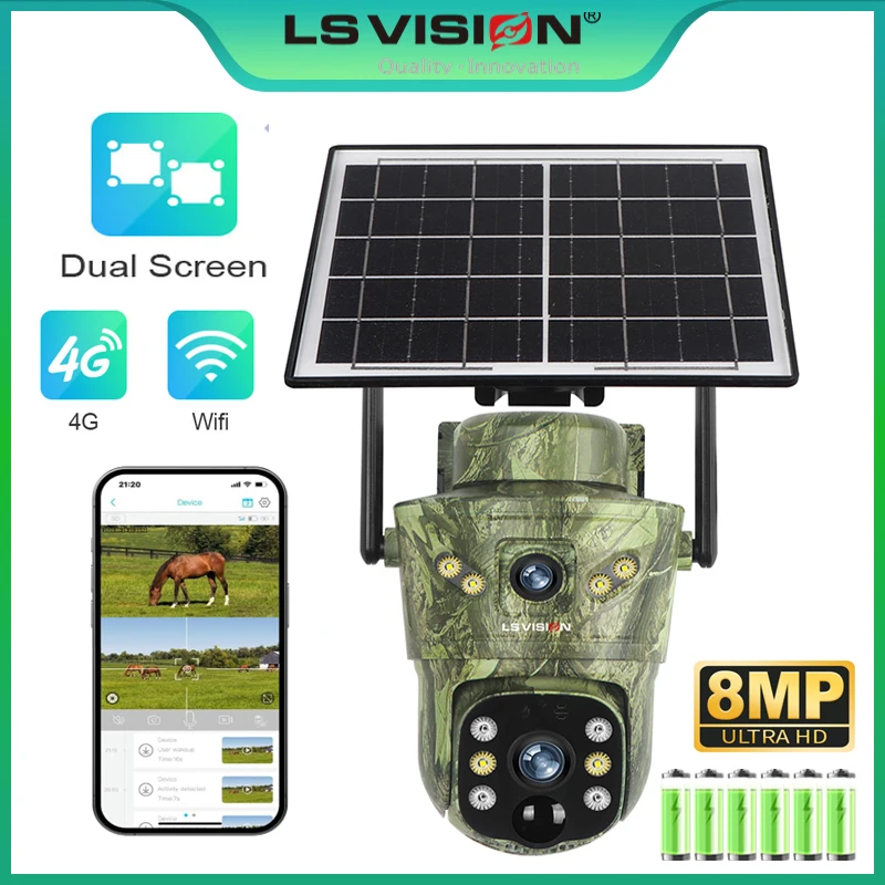 LS VISION 8MP 4G Solar Hunting - Hunting Outdoor Camera recensione e prezzo