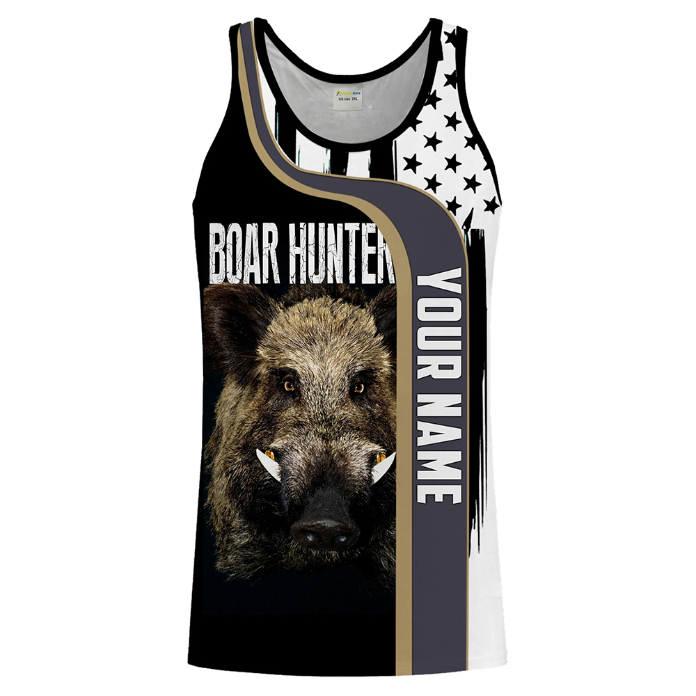 Custom Name Boar Hunter Tank T - Wildman Hunting & Outdoor recensione e prezzo