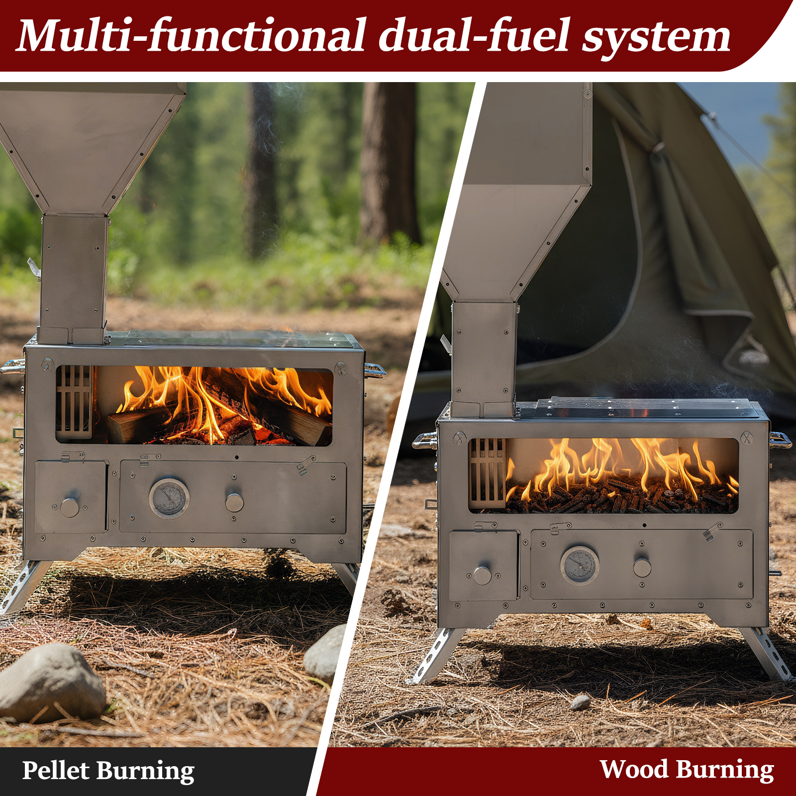 Wood Burning Fireplace with Ch - Hunting Fishing Outdoor recensione e prezzo