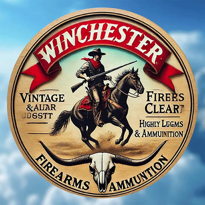Winchester vintage round metal - Hunting Outdoor Christmas Decorations recensione e prezzo
