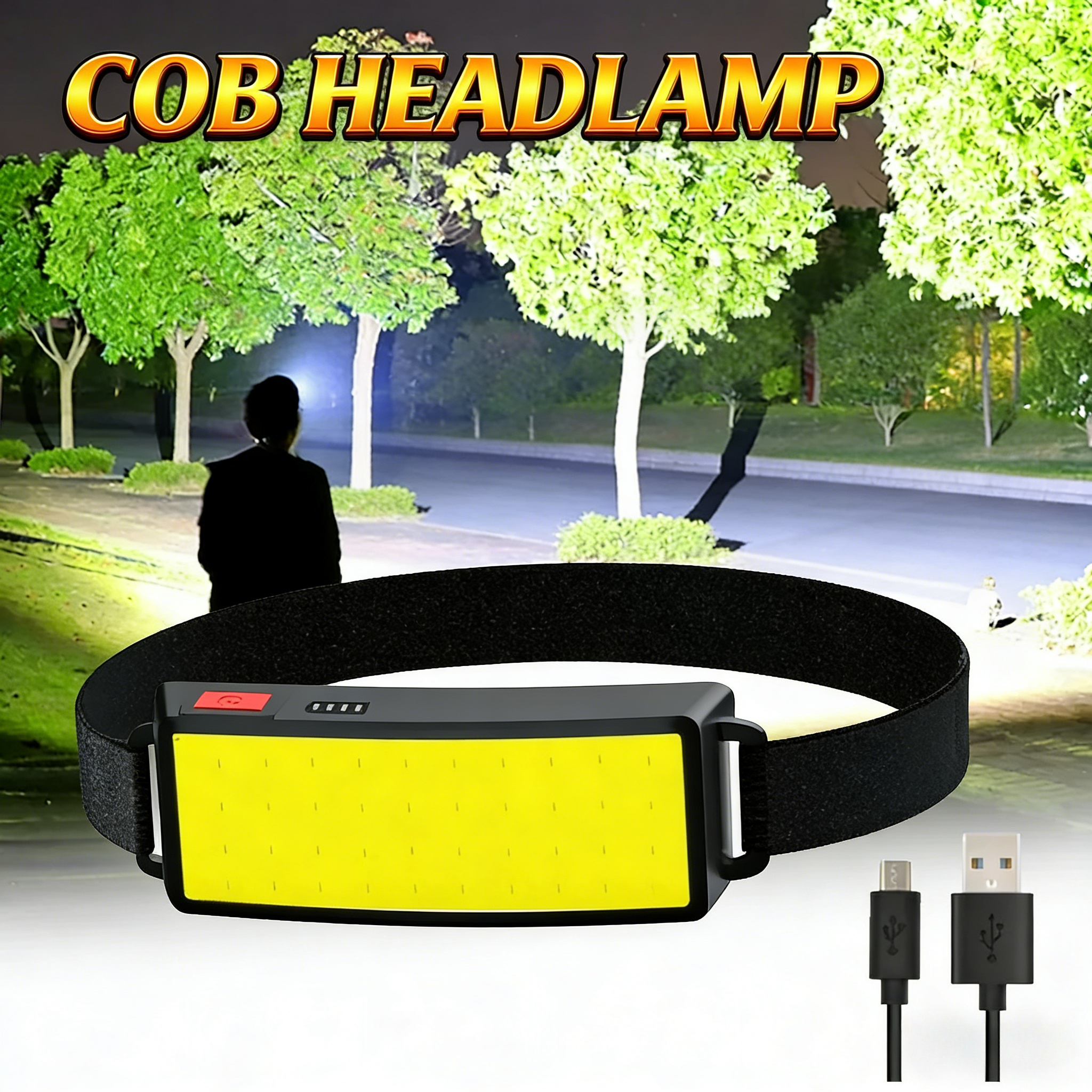 COB Portable LED Headlights Ou - Hunting Fishing Outdoor recensione e prezzo