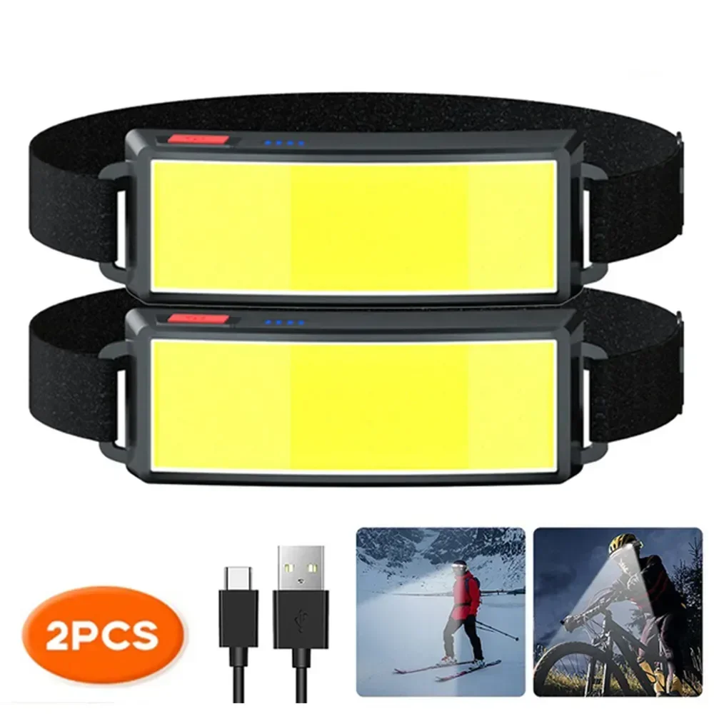 COB Portable LED Headlights Ou - Hunting Fishing Outdoor recensione e prezzo