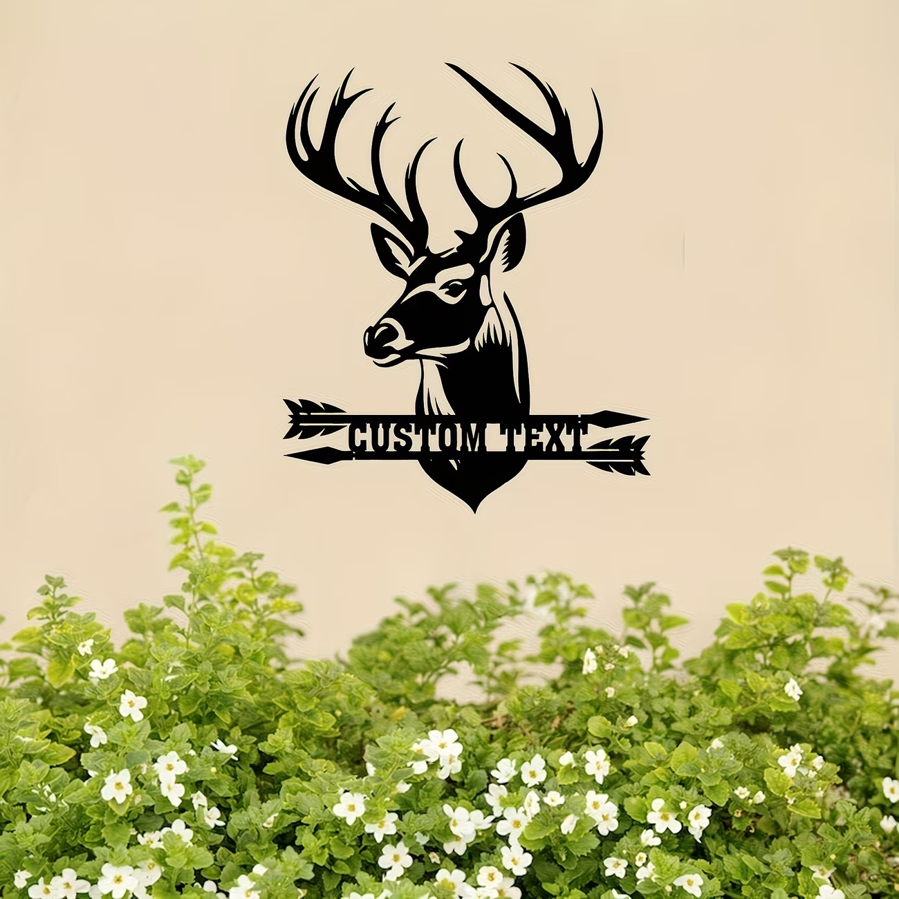 Custom Deer Head Metal Wall Ar - Hunting Outdoor Christmas Decorations recensione e prezzo