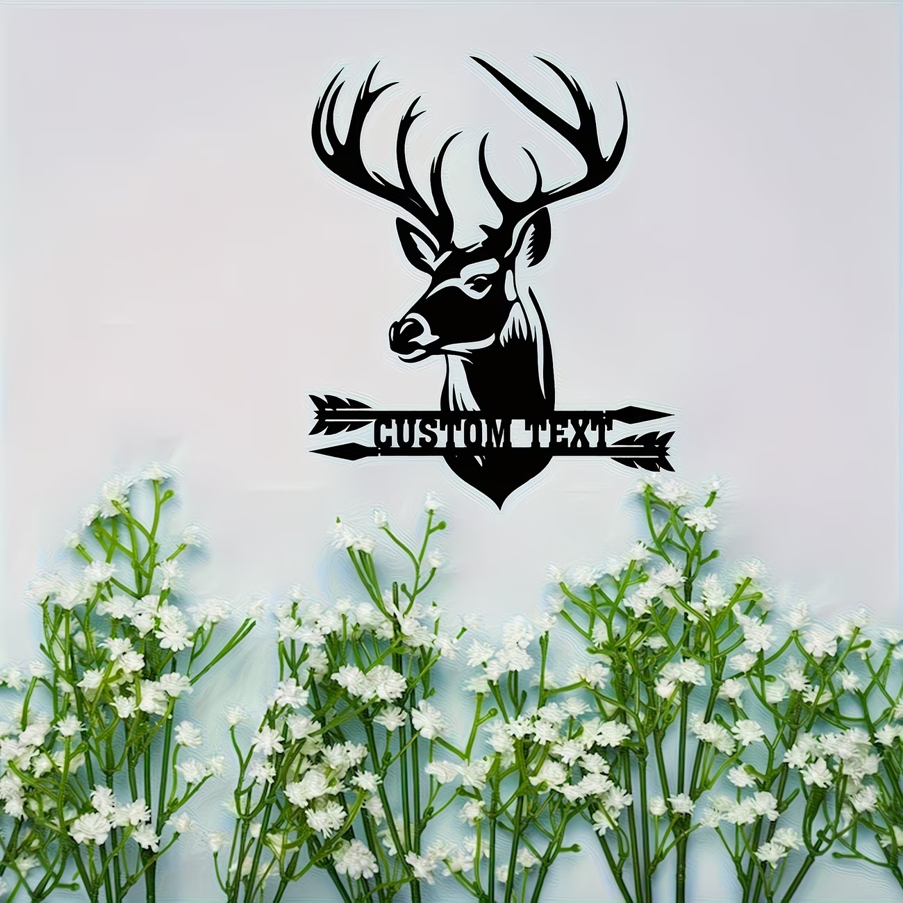 Custom Deer Head Metal Wall Ar - Hunting Outdoor Christmas Decorations recensione e prezzo