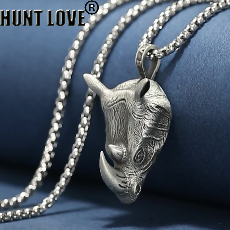 1Pcs Pure Tin Rhino Head Penda - Wildman Hunting & Outdoor recensione e prezzo