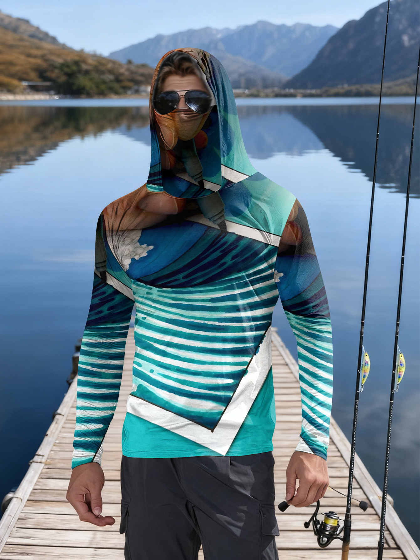 Fishing hooded sweatshirt men' - Hunting Fishing Outdoor recensione e prezzo