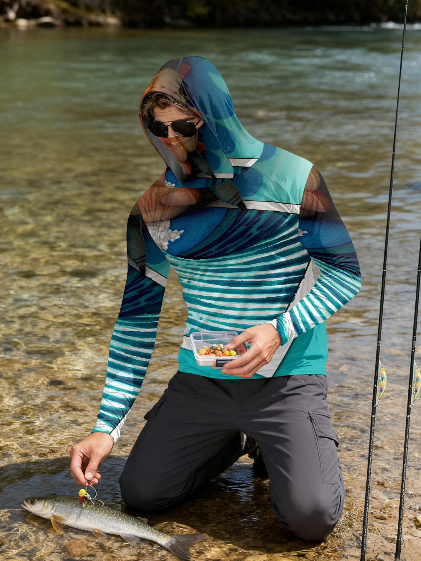 Fishing hooded sweatshirt men' - Hunting Fishing Outdoor recensione e prezzo