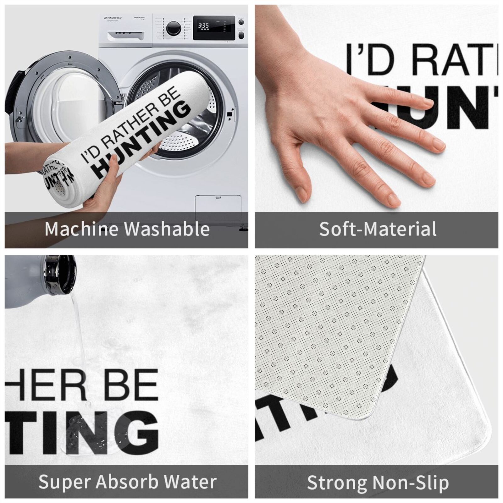 Id Rather Be Hunting Carpet Ma - Hunting Outdoor Rug recensione e prezzo