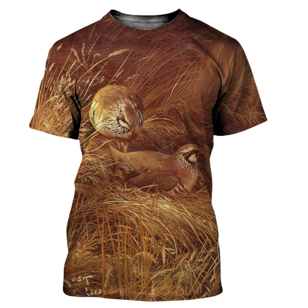 Animals Quail 3D Print T-shirt - Hunting Quail recensione e prezzo