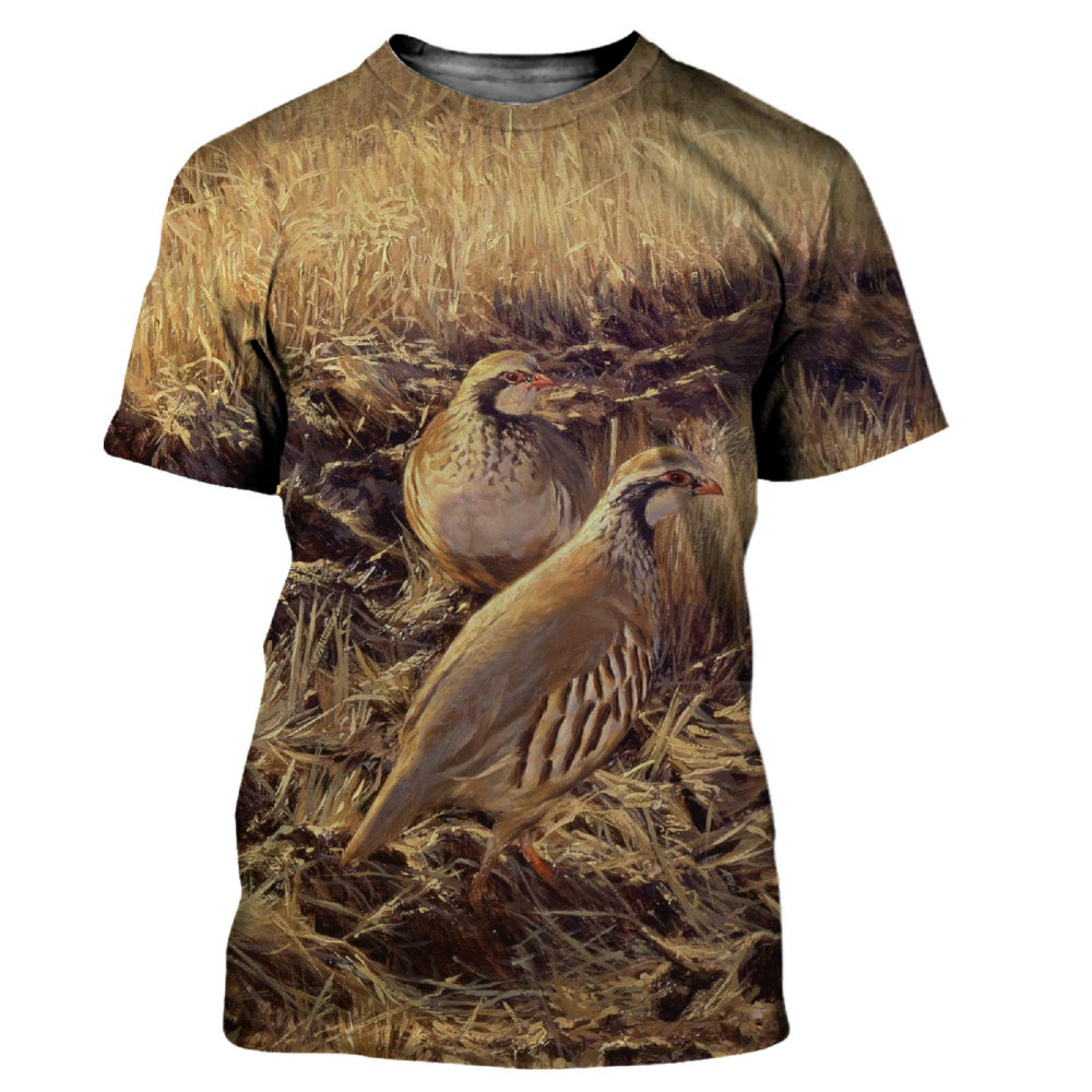 Animals Quail 3D Print T-shirt - Hunting Quail recensione e prezzo