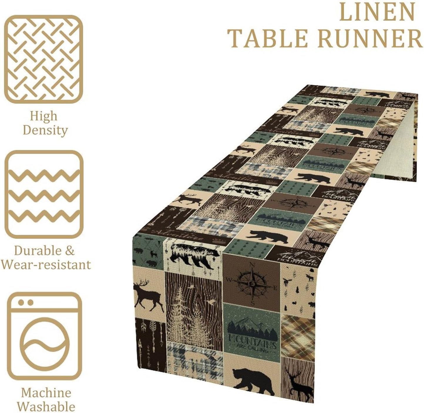 Rustic Farmhouse Deer Bear Tab - Outdoor Hunting News recensione e prezzo