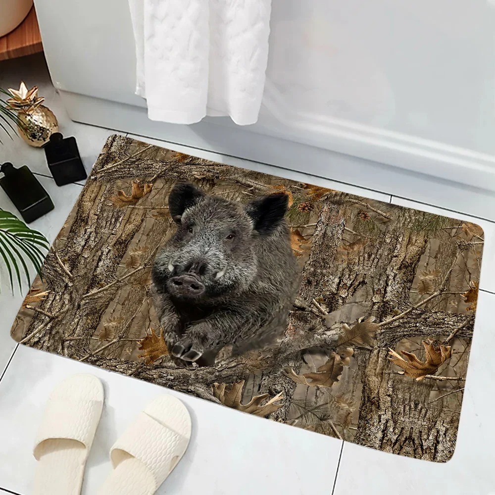 Camouflage Forest Boar Print D - Hunting Outdoor Rug recensione e prezzo