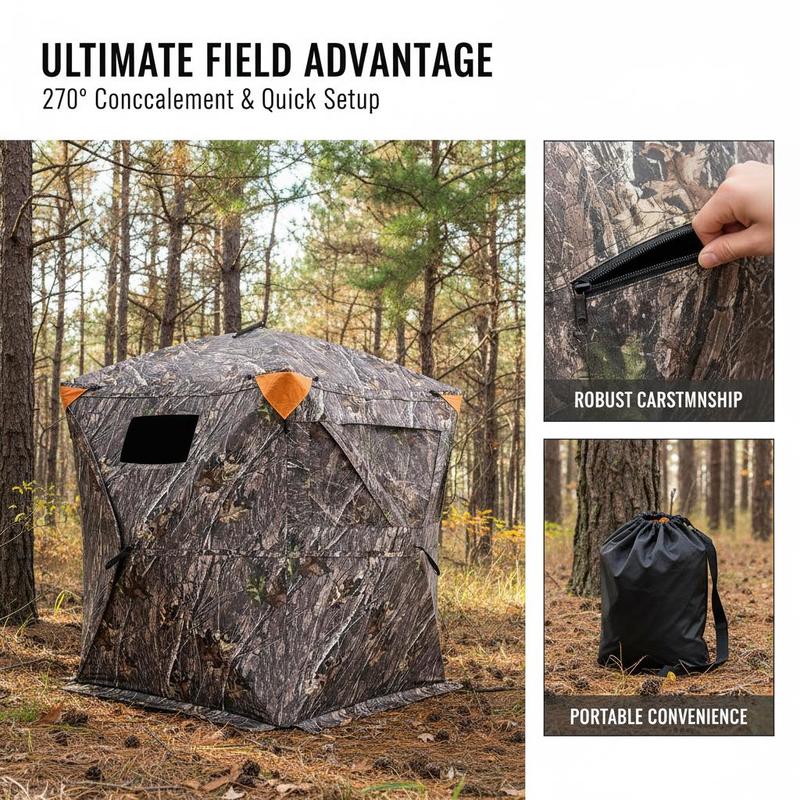 Ground Hunting Tent 60x60x66 I - Outdoor Hunting Bag recensione e prezzo