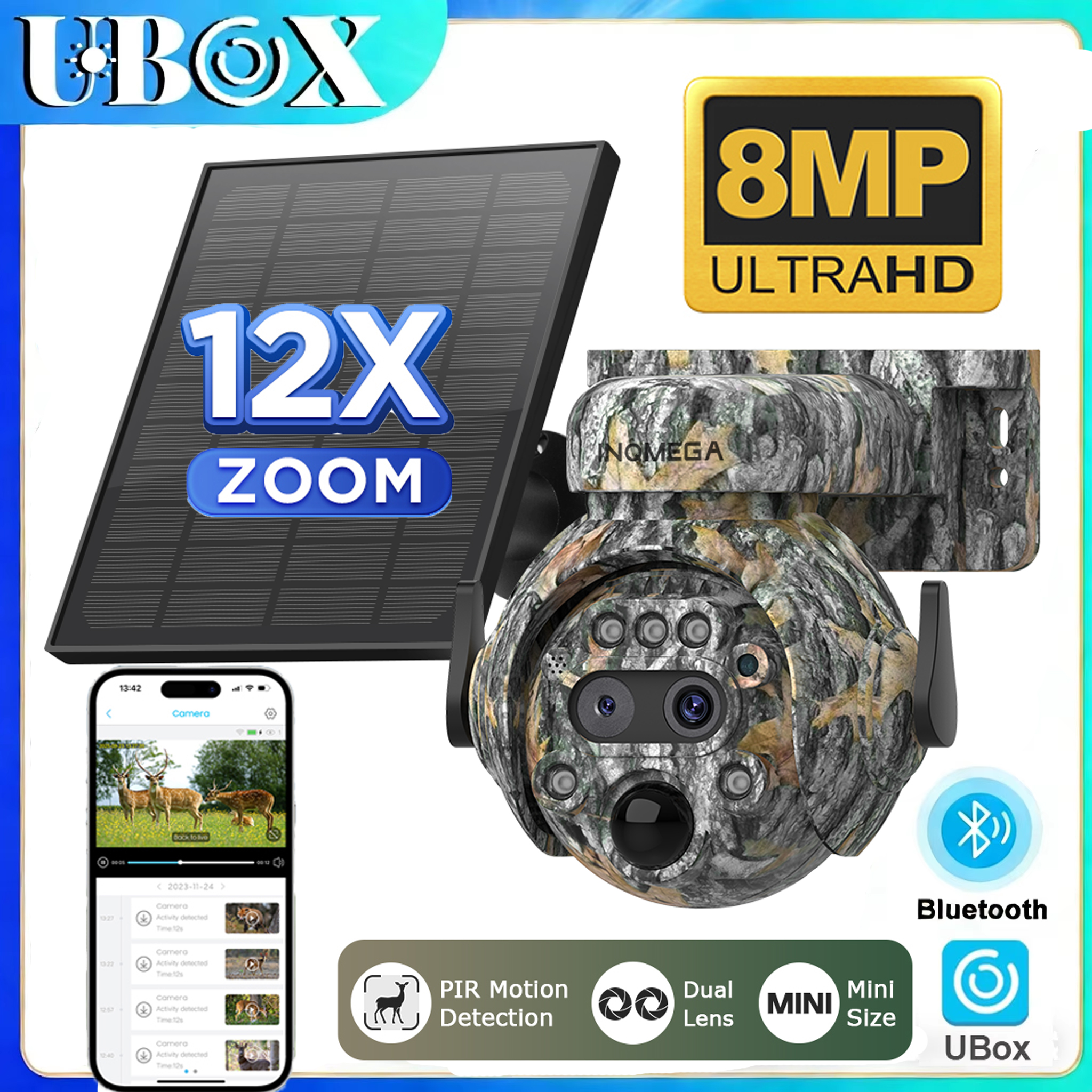 INQMEGA 4K 4G SIM Solar Securi - Hunting Outdoor Camera recensione e prezzo