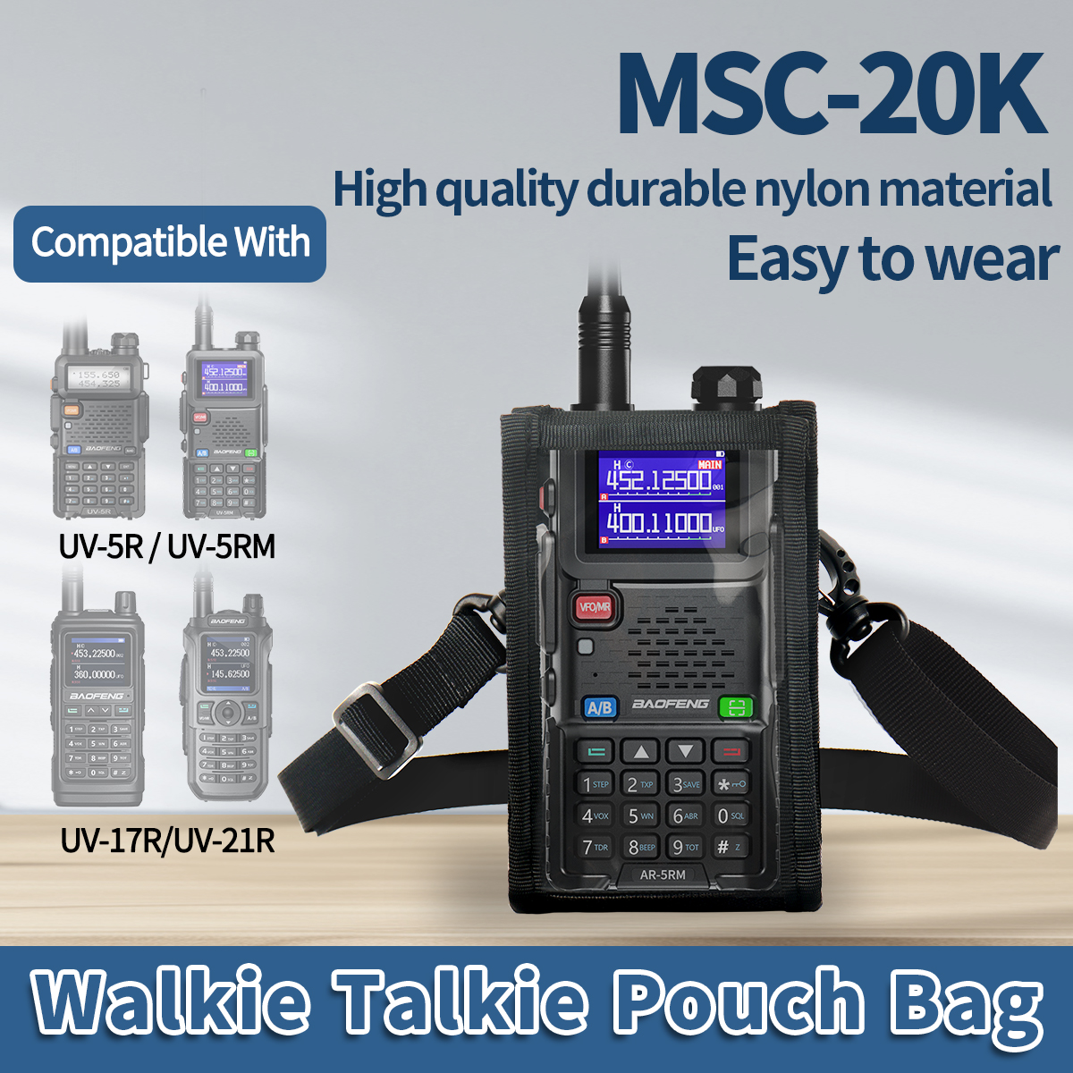 ABBREE Walkie Talkie Carry Bag - Outdoor Hunting Bag recensione e prezzo