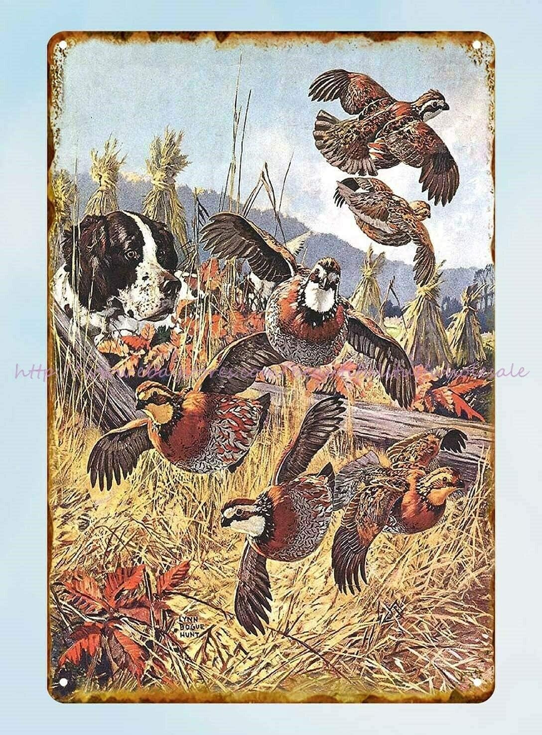 Retro Metal Tin Sign Hunt Hunt - Hunting Quail recensione e prezzo